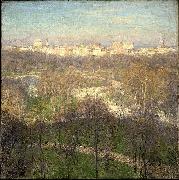 Willard Leroy Metcalf Early Spring Afternoon Central Park oil painting reproduction